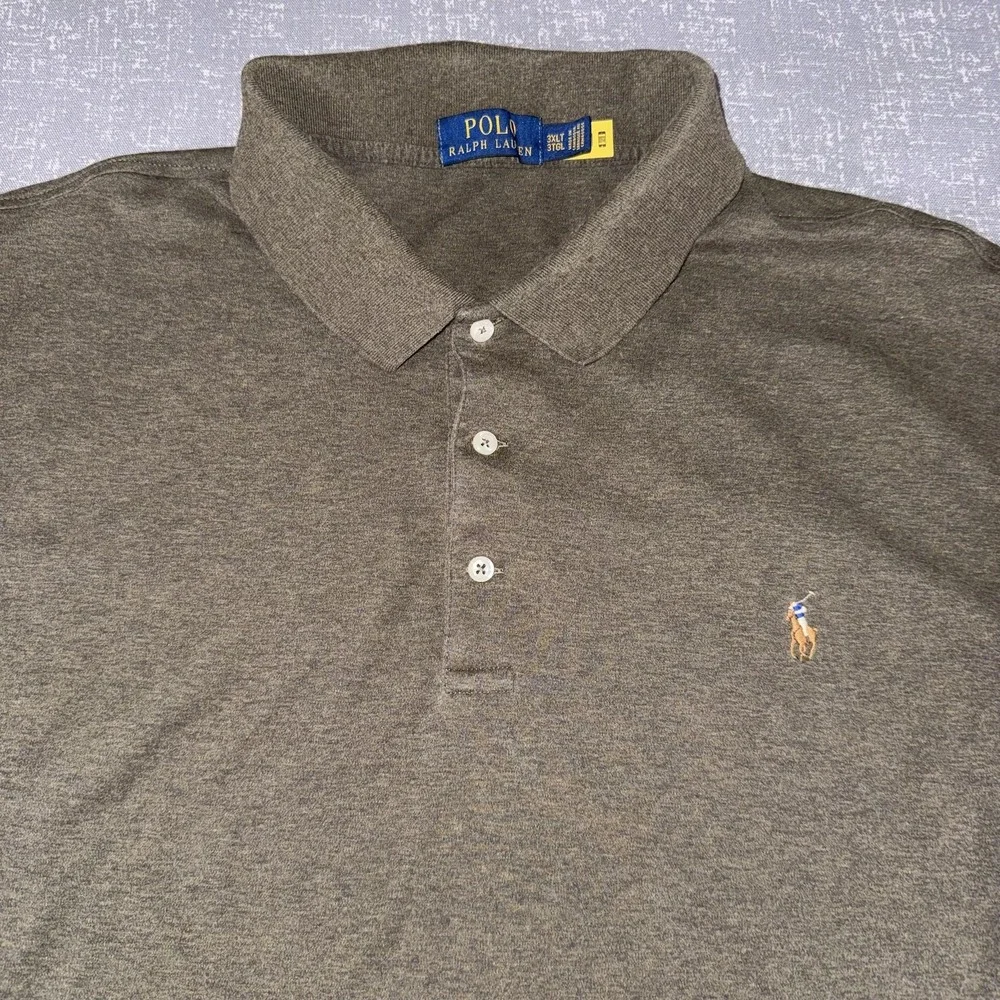 Polo Ralph Lauren Polo Shirt Mens 3XLT Green Big Tall Pony Logo Jersey Casual